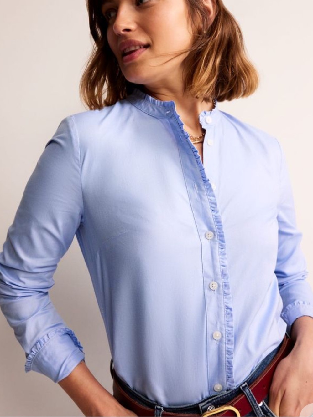 BODEN Phoebe 100% Cotton Button Down Shirt 10